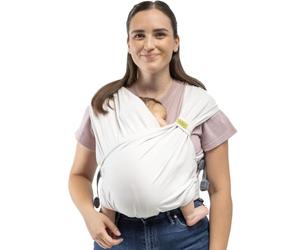 Boba Bliss Pre-Wrapped Baby Carrier with Buckle - Newborn to 7-35 lbs Light, Breathable & Easy to Adjust Hybrid Infant Sling & Toddler Carrier - Certified Hip-Healthy for 0-18 Months - Organic Stone