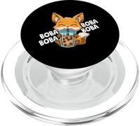 Boba Boba Boba Boba Manga Bubble Tea Fox Anime PopSockets PopGrip for MagSafe