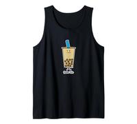Boba Bubble Pearl Milk Tea Tapioca Balls with Straw Tank Top