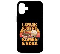 Boba Bubble Tea I Speak Fluent Ramen & Boba Ramen Lover Case for iPhone 16 Plus