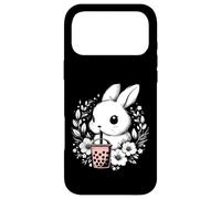 Boba Bunny Drinking Boba Tea - Cute Rabbit Kawaii Case for iPhone 17 Pro Max