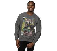 Boba Fett Comic Sweatshirt Star Wars Charcoal XL