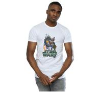 Boba Fett Fired Up T-Shirt Star Wars White XXL