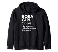 Boba Girl Definition Like A Normal Girl Only Sweeter Zip Hoodie