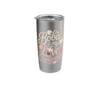 Boba is My Love Language Boba Tea Stainless Steel Insulated Tumbler