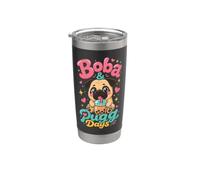 Boba & Pug Days Pug Mom Stainless Steel Insulated Tumbler