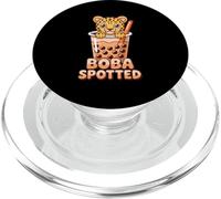 Boba Spotted Animal Lover Cute Leopard Bubble Tea Fun PopSockets PopGrip for MagSafe