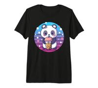 Boba Tapioca Pearls Bubble Milk Tea Drink Panda Lover Premium T-Shirt