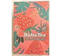 BOBA TEA | Bubble Tea Kit Gift Box - Each Box has 24 Pieces | Flavoured with | Strawberry | Matcha | Milk Tea | Brown Sugar | by SAKA (Strawberry)