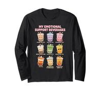 Boba Tea Cute Kawaii Bubble Long Sleeve T-Shirt