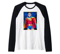 Boba Tea Girl Superhero Raglan Baseball Tee