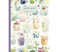 Boba tea Kawaii Sketch Book. Bubble Tea. Large, 8.5" x 11". Drawing Pad. 150 Blank Pages: Perfect for drawing, colouring, sketching or doodling! ... Great gift for budding artists and students.