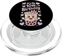 Boba Tea Kawaii Style Its My 10th Birthday Fun PopSockets PopGrip for MagSafe