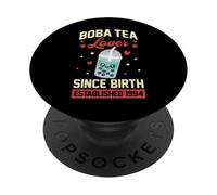Boba Tea Lover Since Birth Established 1994 Boba Birthday PopSockets Adhesive PopGrip