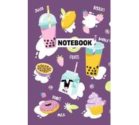 Boba Tea Notebook: Bubble Tea Journal Diary | Boba Milk Tea Notebook | Cute Japanese Chinese Stationery | 6x9” | 120 pages