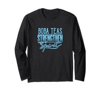 Boba Teas Strengthen My Spirit Funny Spirituality Long Sleeve T-Shirt