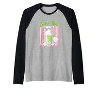 Boba Time Sweet and Chewy Tapioca Pearl Enthusiast Raglan Baseball Tee