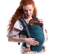 Boba X Baby Carrier Newborn to Toddler - Adjustable Front and Backpack Carrier Petite to Plus Size 7-45 lbs, Ergonomic Baby Carrier with Crossable Straps - Organic Atlantic