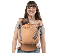 Boba X Baby Carrier Newborn to Toddler - Adjustable Front and Backpack Carrier Petite to Plus Size 7-45 lbs, Ergonomic Baby Carrier with Crossable Straps - Breathable Linen Blend - Linen Rye