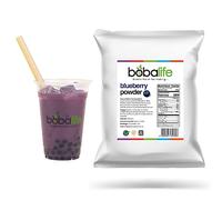 Bobalife Blueberry Bubble Tea Milk Powder 1kg - Taiwanese Milk Tea Powder Mix for Bubble Tea, Iced Milk Tea, Smoothies & Dessert Drinks - Vegan & Gluten Free