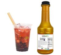 Bobalife Blueberry Bubble Tea Syrup (1.2kg) | 25-30 Servings (Variable Serving Size) | Premium & Authentic Ingredients | Vegan & Gluten Free