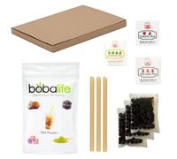 bobalife Bubble tea in the making Bubble Tea Essentials 3 in 1 Milk 3 Drink Kit with Premium, Authentic Ingredients | Vegan & Gluten Free by Bobalife