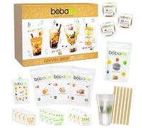 Bobalife Bubble Tea Kit - Coffee Shop Boba Tea Kit with Tapioca & Popping Boba Pearls - Vegan Gluten Free - Makes 12 Drinks - Gift