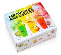 Bobalife Bubble Tea Slush Kit - BobaSlush Drink Mix Set with Fruit Syrup & Popping Boba for Homemade Bubble Tea Slushies - Easy DIY Beverage Kit, Vegan & Gluten Free
