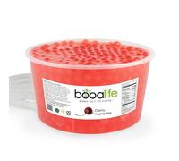 Bobalife Cherry Flavoured Popping Boba 32 Servings (1.6kg), Fruit Juice Filled Boba Pearls for Bubble Tea, Iced Drinks, Desserts, Cocktails & Slush | Low Fat, Gluten-Free & Vegan