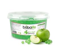 Bobalife Green Apple Popping Boba Pearls 1.6kg - Fruit Juice Filled Bubble Tea Pearls, Boba Topping for Drinks, Desserts, Cocktails & Slush - Vegan & Gluten Free