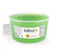 Bobalife Honeydew Melon Flavoured Popping Boba 40 Servings (1.6kg), Fruit Juice Filled Boba Pearls for Bubble Tea, Iced Drinks, Desserts, Cocktails & Slush | Low Fat, Gluten-Free & Vegan