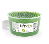 Bobalife Kiwi Popping Boba Pearls 1.6kg - Fruit Juice Filled Bubble Tea Pearls, Boba Topping for Drinks, Desserts, Cocktails & Slush - Vegan & Gluten Free