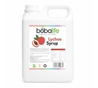Bobalife Lychee Bubble Tea Syrup 2.5kg - Drink Flavouring Syrup for Bubble Tea, Fruit Tea, Cocktails, Smoothies, Slush & Desserts - Vegan & Gluten Free