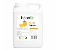 Bobalife Mango Bubble Tea Syrup 2.5kg - Drink Flavouring Syrup for Bubble Tea, Fruit Tea, Cocktails, Smoothies, Slush & Desserts - Vegan & Gluten Free