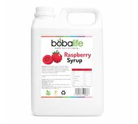 Bobalife Raspberry Bubble Tea Syrup 2.5kg - Drink Flavouring Syrup for Bubble Tea, Fruit Tea, Cocktails, Smoothies, Slush & Desserts - Vegan & Gluten Free