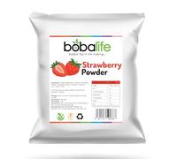 Bobalife Strawberry Bubble Tea Milk Powder 1kg - Taiwanese Milk Tea Powder Mix for Bubble Tea, Iced Milk Tea, Smoothies & Dessert Drinks - Vegan & Gluten Free