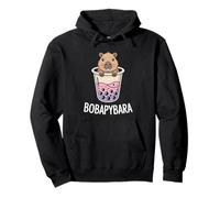 Bobapybara Cute Capybara Boba Mashup Pullover Hoodie