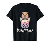 Bobapybara Cute Capybara Boba Mashup T-Shirt