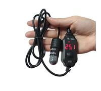 BOBASH 10W Mini Aquarium Heater Mini Fish Tank Heater with Digital Display Thermostat Temperature Adjustable 5V/2A USB Powered Mini Turtle Heater Safe Tank Heater for 1 to 5L Tanks