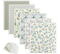 BOBASH 6 Pack Swedish Dishcloths Eco-Friendly Kitchen Dish Towels Biodegradable Reusable and Washable Dish Cloths Wood Cotton Kitchen Dish Rags Soft Cellulose Sponge Cloths 7.7 X 6.7inch