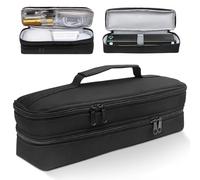 BOBASH Double Layer Portable Printer Case for A4 Thermal Printer, Travel Storage Bag for M08F, P831, PJ762/PJ763 MT800/MT800Q Waterproof Carrying Case for, Paper & Cables