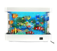 BOBASH Fake Aquarium LED Decorative Fish Lamp with Dynamic Motion Display, Artificial Aquarium Decoration LED Night Light for Bedroom Living Room Office(UK)
