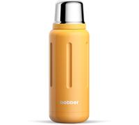 Bobber - 34 oz Vacuum Insulated Stainless Steel Water Bottle with Cup Lid - Dishwasher Safe - Keeps Drinks Hot for 48 Hours and Cold for 72 Hours - Triple Walled Thermo Flask (Ginger Tonic)