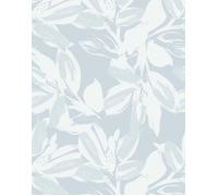 Bobbi Beck Eco-Friendly Abstract Painted Floral Wallpaper in Blue Bobbi Beck Blue