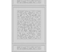 Bobbi Beck Eco-Friendly Arts & Crafts Faux Panel Wallpaper In Grey Grey One Size