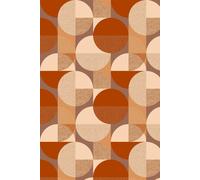 Bobbi Beck Eco-Friendly Bauhaus Circle Wallpaper In Brown Brown One Size