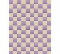 Bobbi Beck Eco-Friendly Checkerboard Wallpaper In Purple Purple One Size