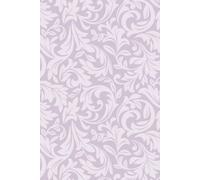 Bobbi Beck Eco-Friendly Decorative Baroque Leaf Wallpaper In Purple Purple One Size