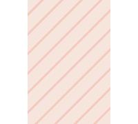 Bobbi Beck Eco-Friendly Diagonal Ice Cream Pinstripe Pastel Wallpaper In Peach Peach One Size