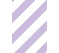 Bobbi Beck Eco-Friendly Diagonal Ice Cream Stripe Pastel Wallpaper In Lilac Lilac One Size